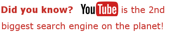 Did you know? YouTube is teh 2nd biggest search on the planet!